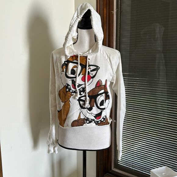 Disney | Chip and Dale Nerd 2 Hoodie Size L - Picture 1 of 10